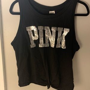 Black Pink brand tank with sequins